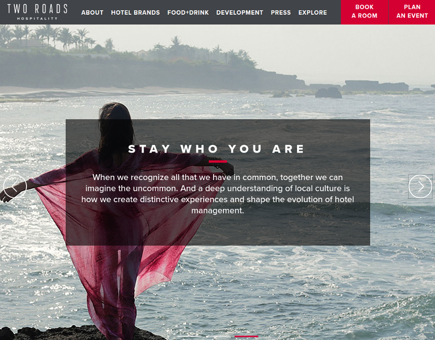 Two Roads Hotels screenshot